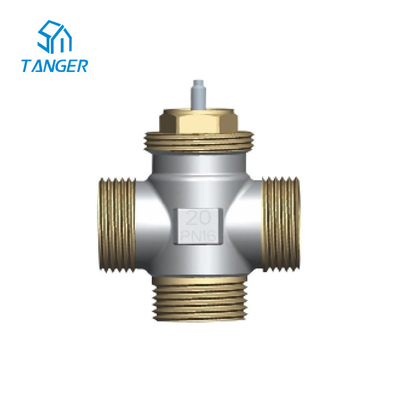 les valves thermostatiques 10mm en laiton de radiateur de 8mm ont poli 3 la manière DN20 PN16 mélangeant Kvs 2,1