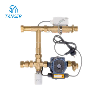 Ajustement du mélangeur thermostatique de mélange divers de pompe de l'eau de système de chauffage par le sol